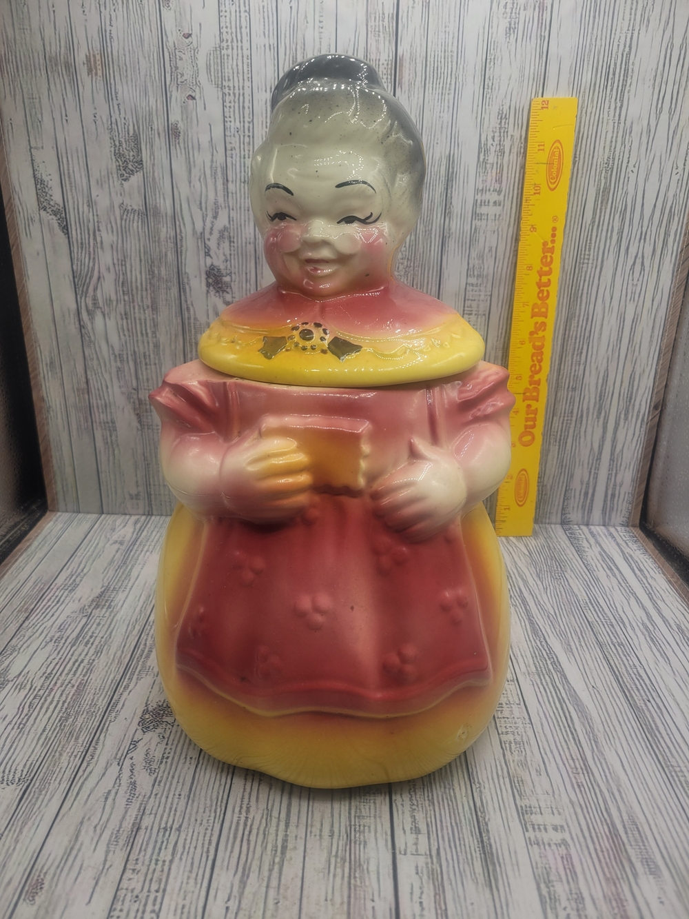 Vintage 1950s "American Bisque" Granny Lady Cookie Jar